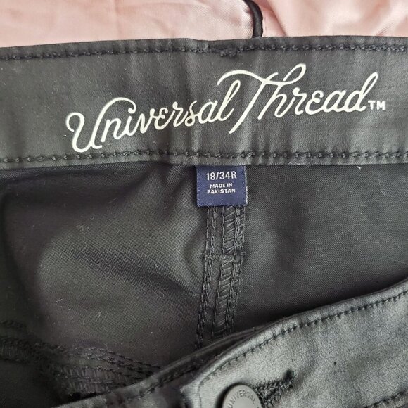 Universal Thread Womens High Rise Skinny Pants 18/34R Black Fair Trade Certified - Picture 5 of 8
